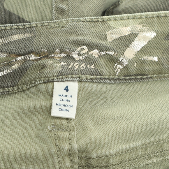 Seven7 CAMO Utility Ankle Skinny Pants Women 4 Green Cotton/Spandex - Picture 10 of 15